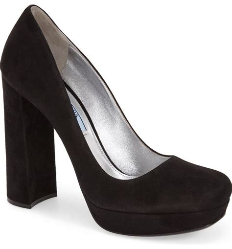 prada pumps comfortable|prada chunky heel pumps.